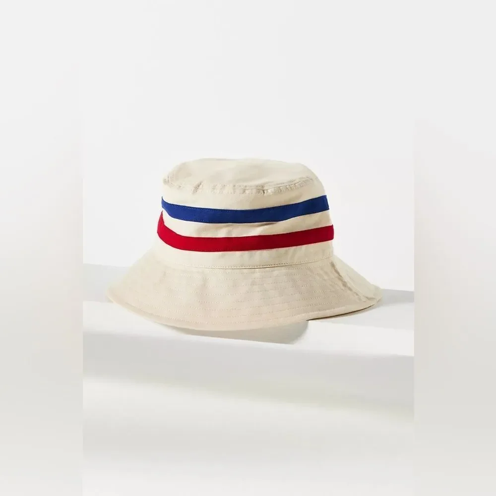 NWT Anthropologie Stripe Bucket Hat One Size